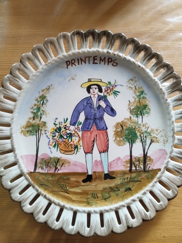 Assiette ancienne bassano - assiette,