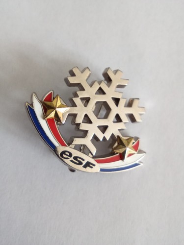 Broche médaille ski esf - médaille,