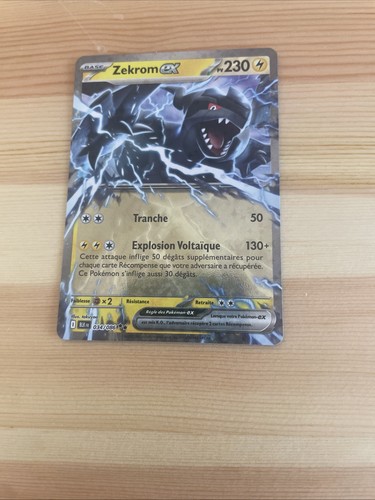 Carte pokémon zekrom - zekrom, ex