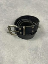 Ceinture cuir noir vintage