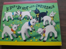 Livre pop-up de V. Kubasta "Le loup et les sept petits chevreaux" 1966