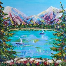 Original art seascape - art, 3d