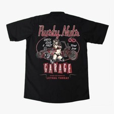 Chemise De Travail Lethal Threat Hot Rod Cars Biker Pinup À Boutons HW50197