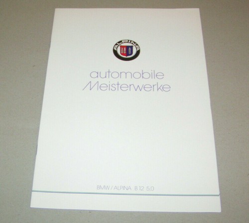 Brochure bmw alpina b12 - -, 5.0