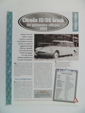 CARTE FICHE AUTO CITROEN ID/DS