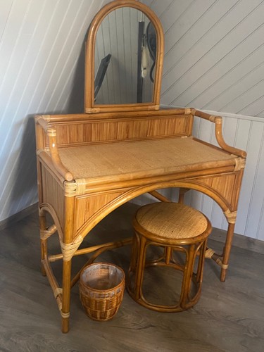 Coiffeuse miroir bois - coiffeuse,