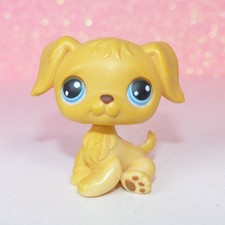 authentic littlest LPS 21 golden retriever DOG CHIEN pet shop hasbro