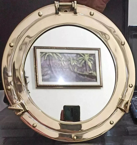 Miroir hublot laiton - miroir, de