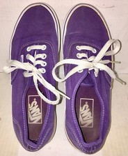 VANS Shoes, Off The Wall ~ Mens Size: 5.5, or Womens 7. Purple/White Gently Used