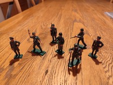 Lot 7 Soldats Allemands WWII Luxe TBEG 6 Cm Starlux 