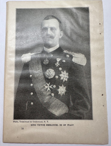 King victor emmanuel iii - king,