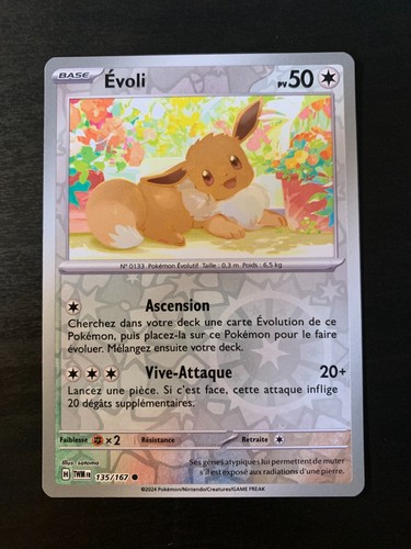 Carte pokémon reverse evoli - carte,