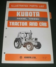 Kubota m5950 manuel pièces - kubota,