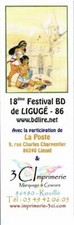 MARQUE-PAGE PAPYRUS EDITE POUR LE FESTIVAL BD DE LIGUGE  NEUF