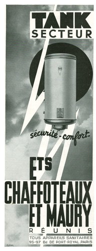 Publicité ancienne chauffe