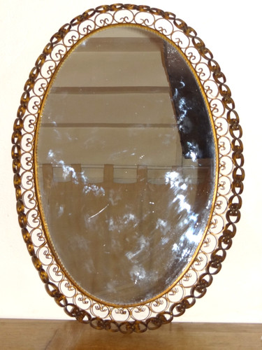 Beau grand miroir ovale - beau,