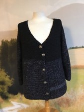 Gilet laine chiné noir
