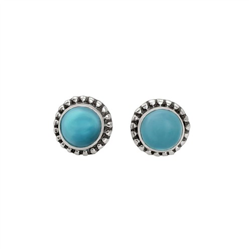Boucles oreilles larimar - boucles,