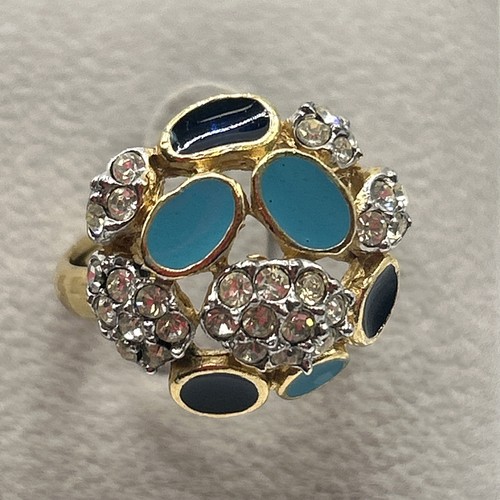Bague vintage fantaisie doré - bague,