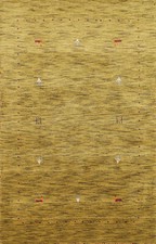 Timeless Gabbeh Design Haute Qualité Vert Noués à la Main Laine Foyer Tapis