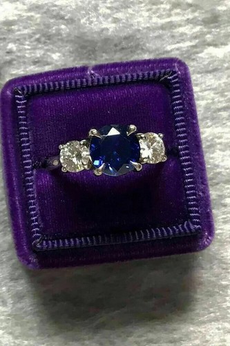Bague ronde ct saphir - bague, 2,50