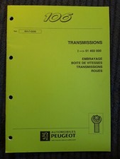 (303MA) Manuel atelier PEUGEOT 106 - Transmissions.