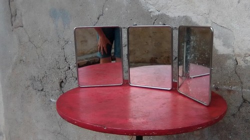 Miroir triptyque barbier - de,