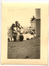 Woman + child family garden