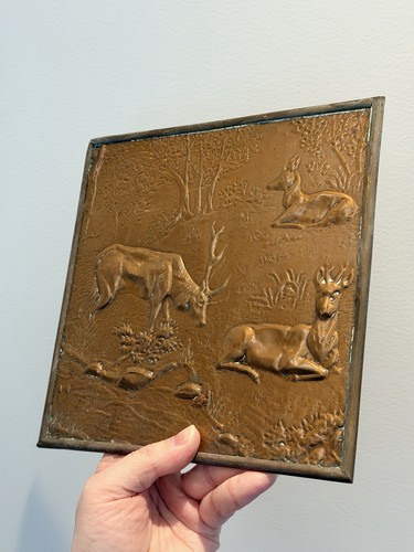 Plaque cuivre animalière - plaque,