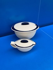 2 TUPPERWARE SOUPIERE ISO DUO thermo duo saucière Cocotte 4,3 L + 0,550 Bleu