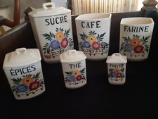 Série de 6 pots à épices en