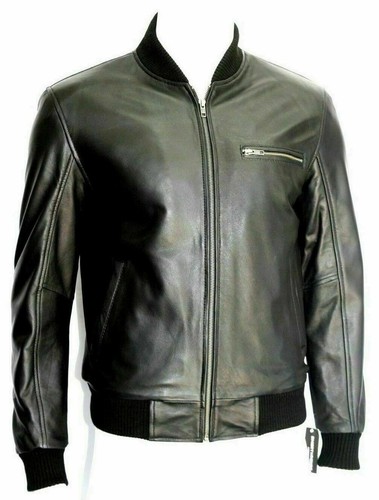 Blouson bomber noir classique