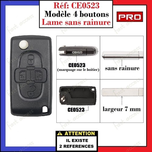 Coque clé boutons - coque, 4