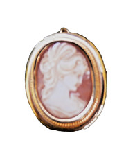 camée sur plaqué or 18K