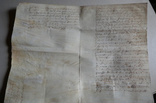1647 parchemin déterminer - 1647, à