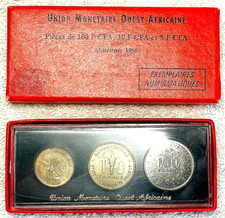 AFRIQUE DE L'OUEST - COFFRET FDC DE PRESENTATION DES 5/10 & 100 FRANCS CFA 1968