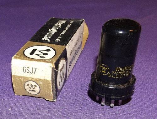Nos westinghouse 6sj7 black - westinghouse,