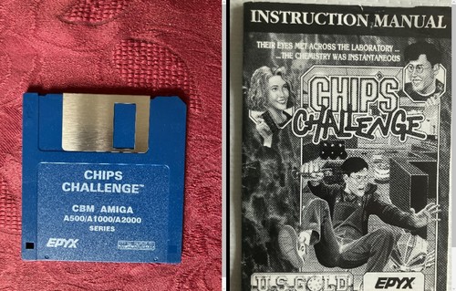 Jeu amiga chips challenge - chips,