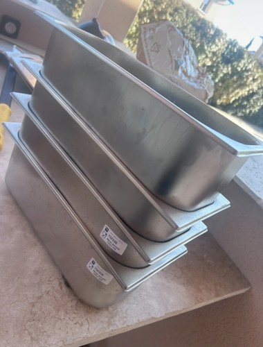 Lot 10bac inox - de, litres