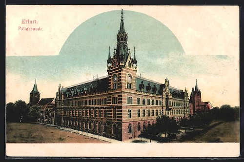 Erfurt bâtiment postal - erfurt,,