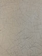 Beau Dessin 1954 Crayon Abstrait Abstraction Géométrique No Jacques GERMAIN Art