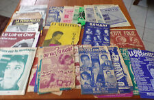 lot de 33 anciennes partitions