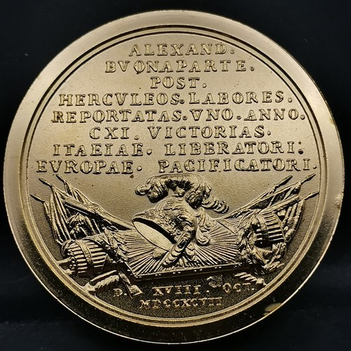 Medaille 41mm bronze dorée - 41mm, or