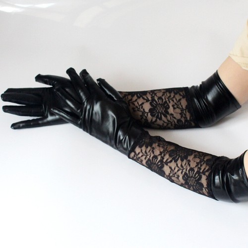 élégant femme simili cuir - simili,