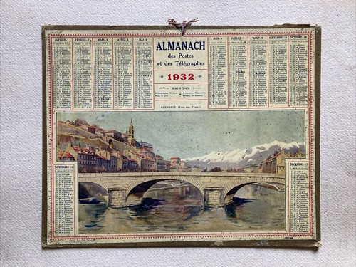 Postal almanac 1932 - postal, somme