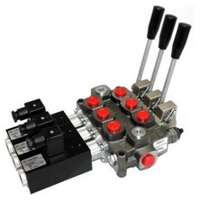 Vanne Monobloc, 3 Banques, 1/2 BSP, 60 L/min Moteur À Double Effet, 24V DC Sol