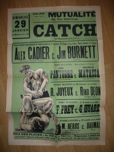 Affiche 1930 catch alex - catch,