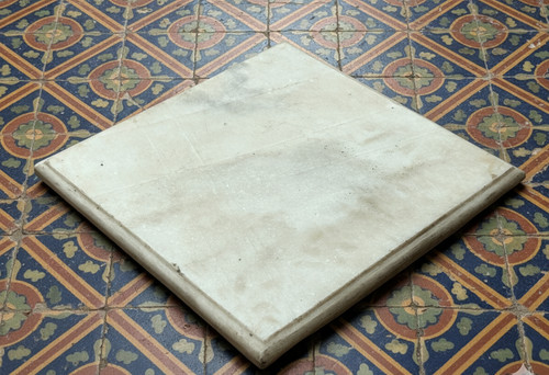 Table marbre blanc vintage - table,