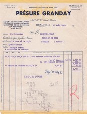 21 BEAUNE fabricant GRANDAY