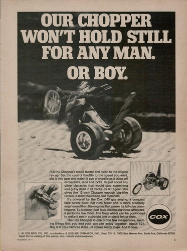 1971 cox chopper recoil - 1971,